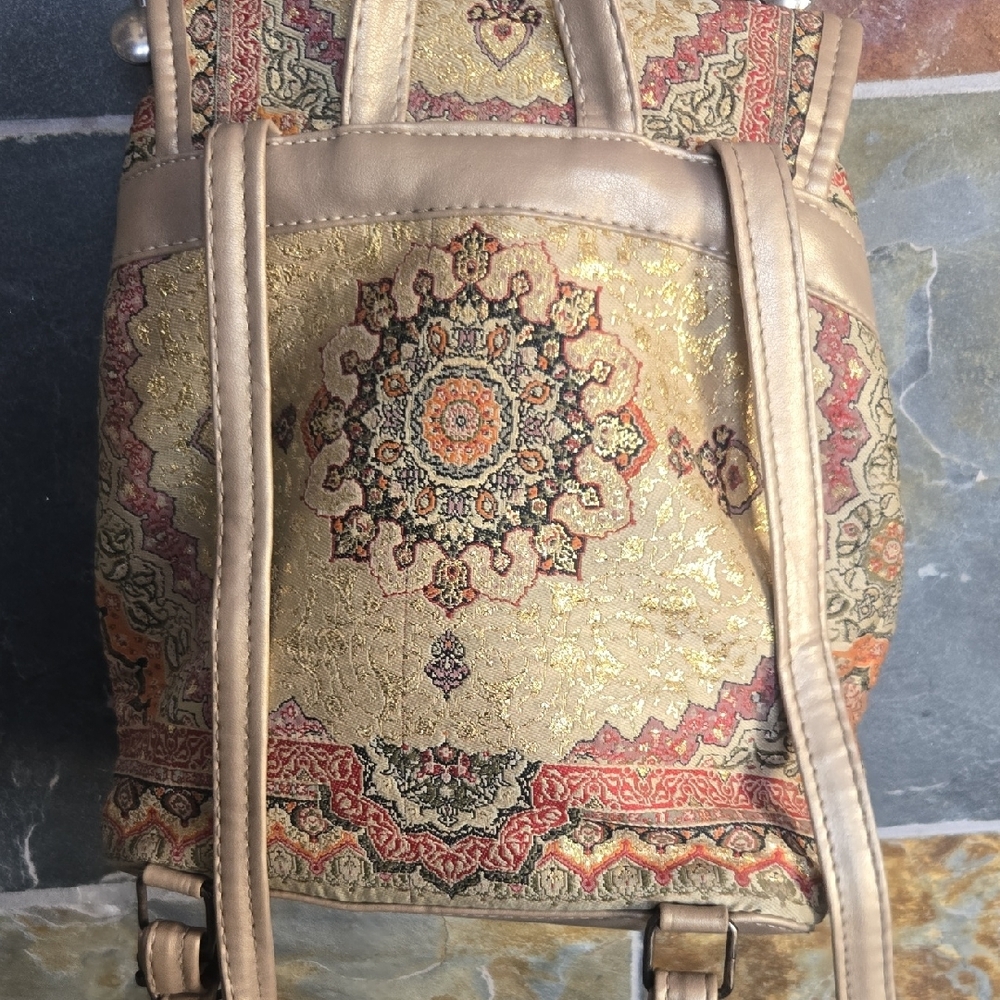Bohemian Patterned Backpack - Picture 3 of 6